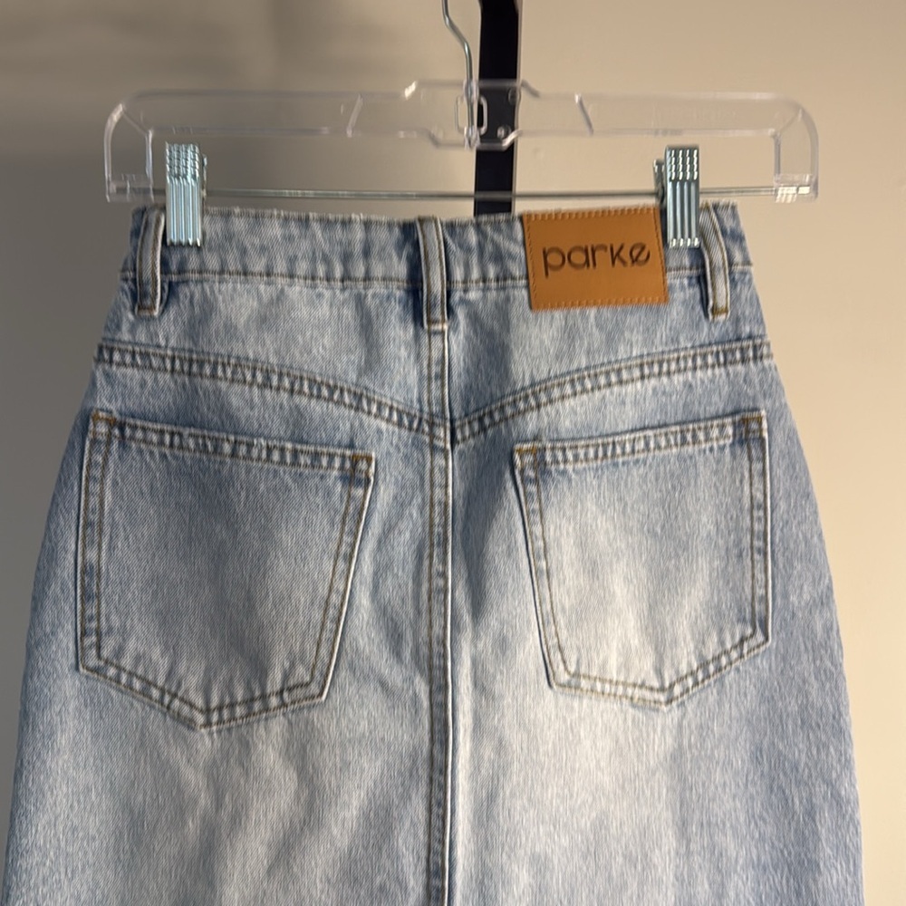 PARKE denim skirt XS - Picture 3 of 4